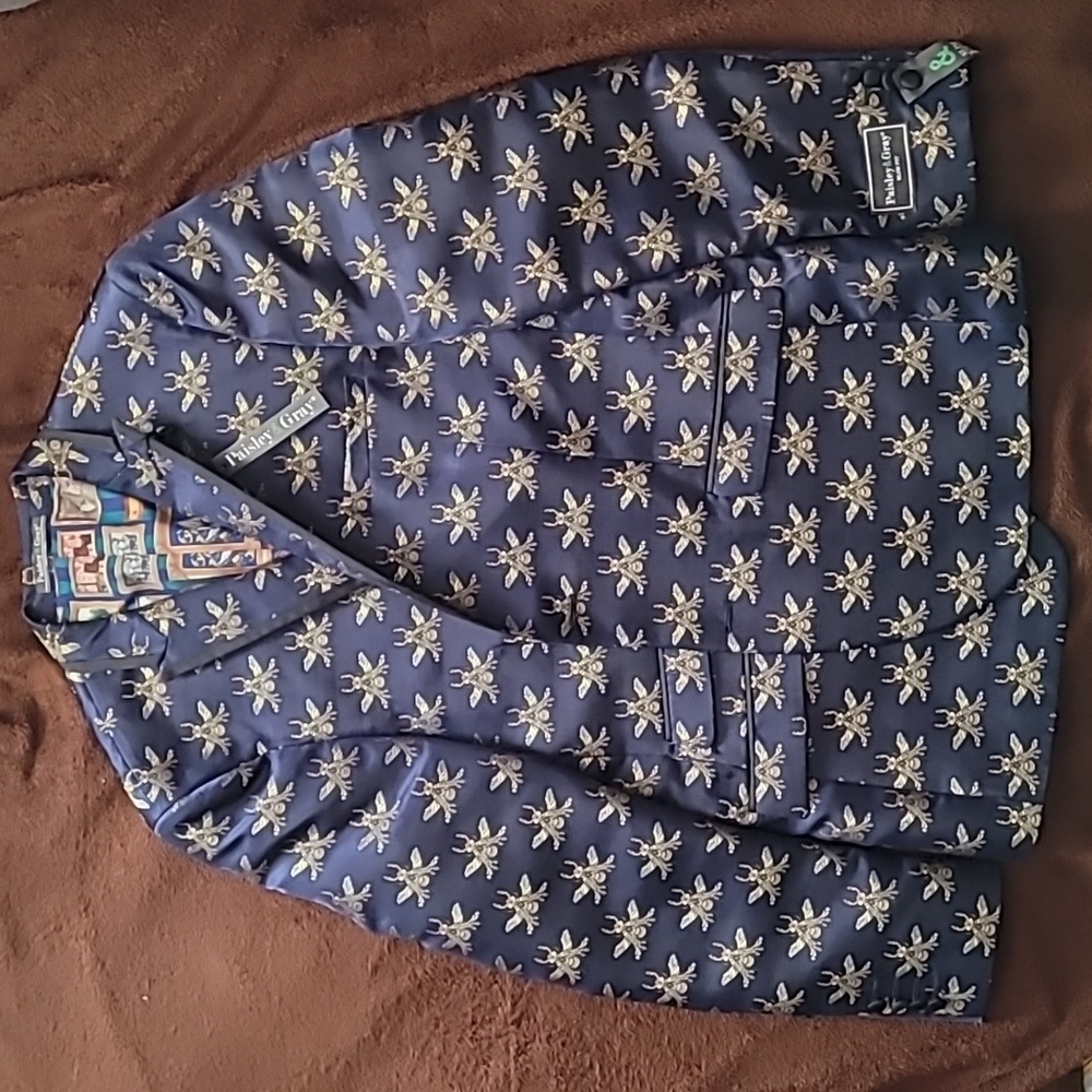 Paisley & Gray Navy Bee Jacket 42R Slim Fit